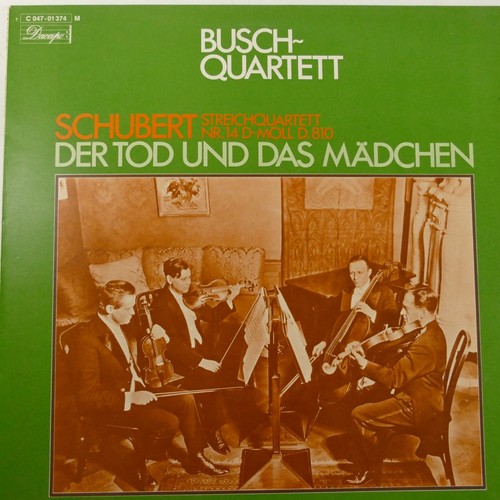Busch quartett schubert der - busch,