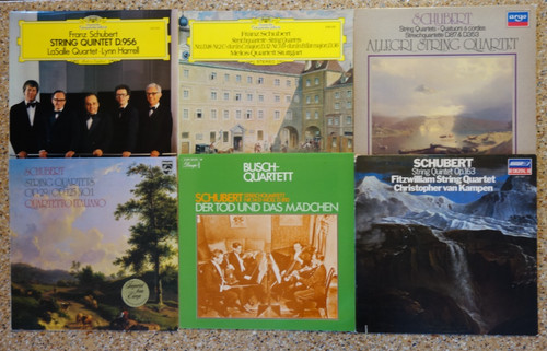 Schubert string quartet lp - quartet,