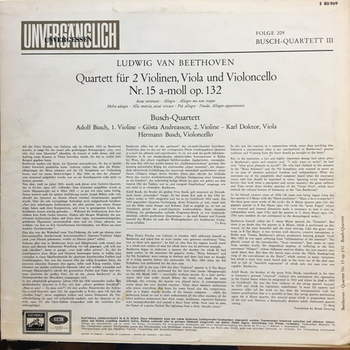 The busch quartet iii - the,